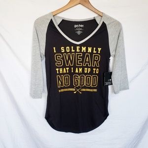 Harry Potter "I solemnly swear" Baseball Tee